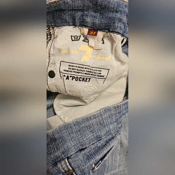 Seven 7 For All Mankind Women's A Pocket Flare Leg Jeans Blue Size 31 - Picture 9 of 10